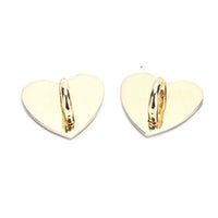 2pcs Heart Golden