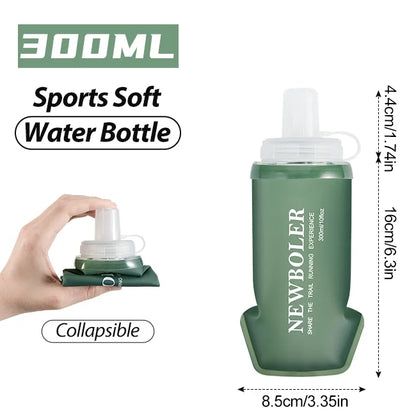 NEWBOLER TPU Collapsible Soft Flask Sports Water Bottle