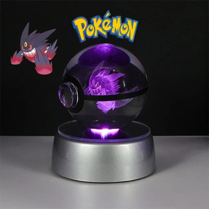 Pokémon 3D Crystal Ball with LED Light Base
