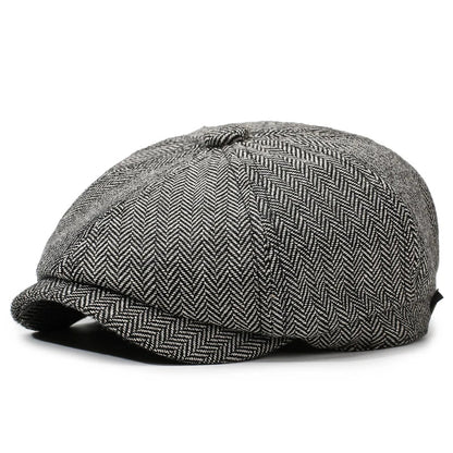 Newsboy Cap – Unisex Retro Cotton Beret for Travel & Casual Wear
