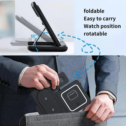3 in 1 Foldable Wireless Charging Stand with Night Light