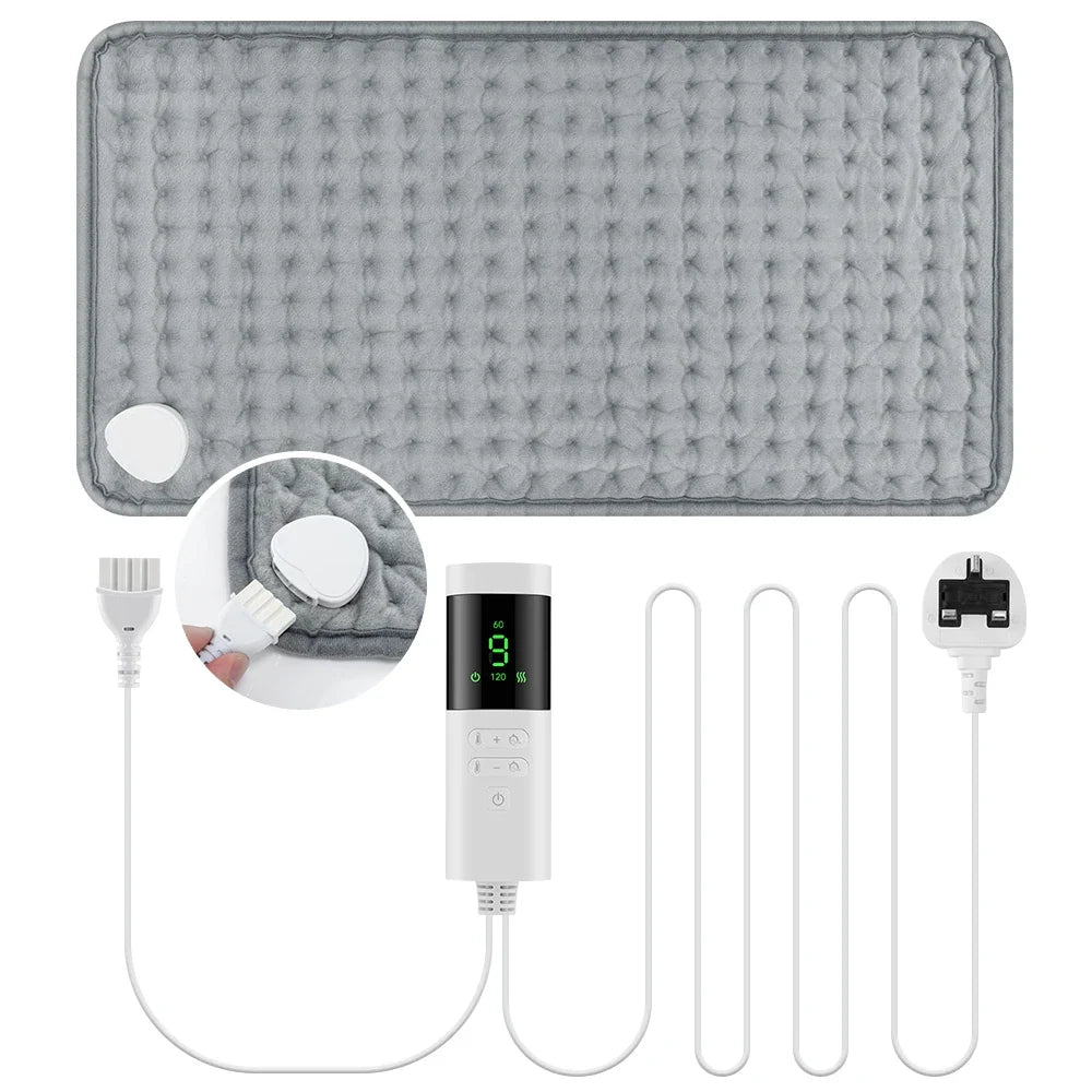 Electric Heated Blanket Mat with Timer for Bed and Sofa
