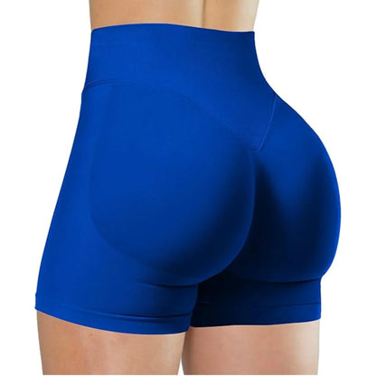 Women's High Waist Seamless Scrunch Yoga Shorts