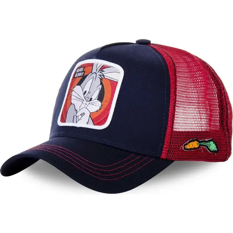 Unisex Anime Cartoon Cotton Trucker Snapback Cap