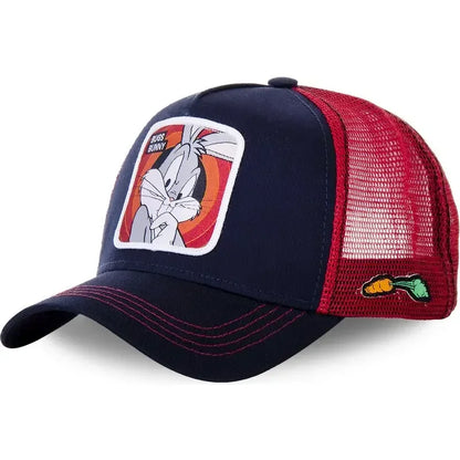 Unisex Anime Cartoon Cotton Trucker Snapback Cap