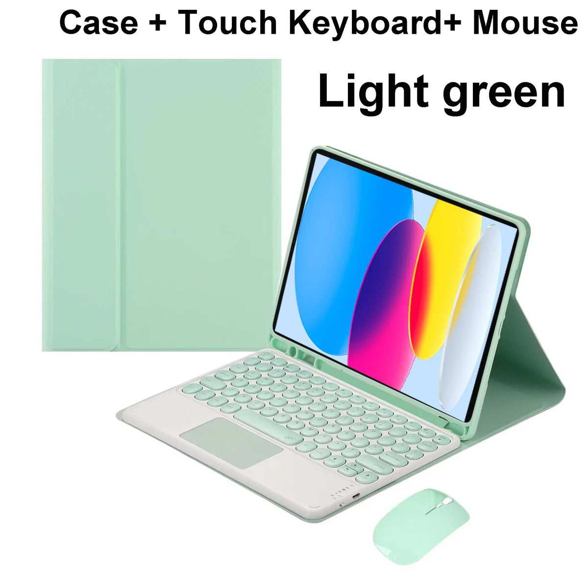 iPad Bluetooth Keyboard Case with Touchpad – 11th Gen, A16, Multi-Language